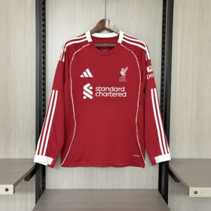 Camisola Principal Liverpool 2025/26 Manga Comprida